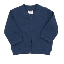 Felpa bimbo blu con zip