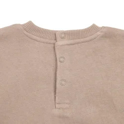 Felpa bimbo marrone stampata