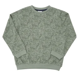 Felpa bimbo verde stampa “sport club”