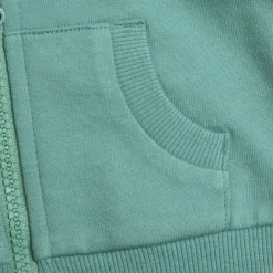 Felpa con zip, in cotone, non felpata, adatta alla primavera e all’autunno