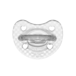 Gommotto silicone luxe 16-36m 2pz azzurro/trasparente – chicco