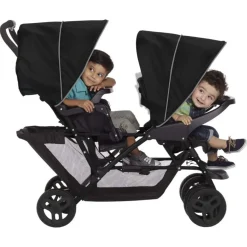 Graco® passeggino gemellare stadium black grey