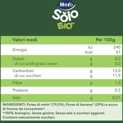 Hero baby pouch mela banana bio 100g