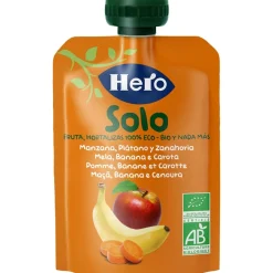 Hero baby pouch mela banana carota bio 100g