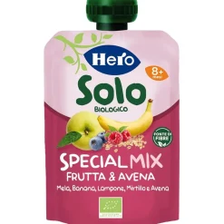 Hero solo pouch mix frutta e avena 8+ mesi