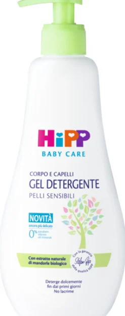 Hipp baby gel detergente corpo e capelli 400ml
