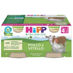 Hipp omogeneizzato pollo e vitello 4x80g