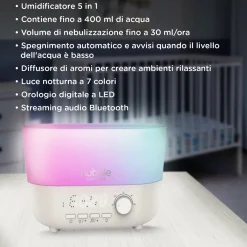 Hubble connected mist 5-in-1 umidificatore con aromi