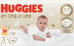Huggies pannolini extra care grande tg. 3 (6-10 kg) – 40 pezzi