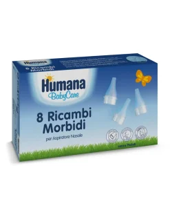 Humana baby care 8 ricambi morbidi per aspiratore nasale