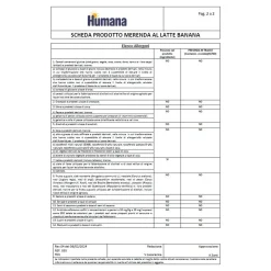 Humana merenda latte banana 4x100gr