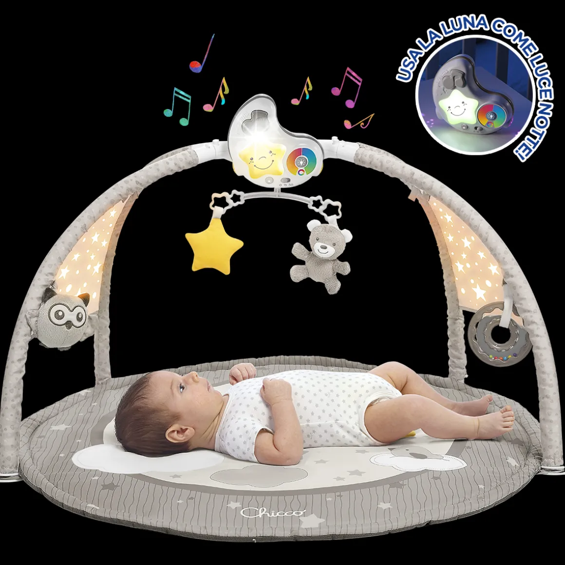 3in1 palestrina dei colori neutro – esplorazione sensoriale per neonati