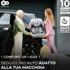 Kinderkraft seggiolino auto comfort up i-size black 76-150 cm