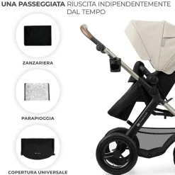 Kinderkraft trio moov 2 air moonlight grey