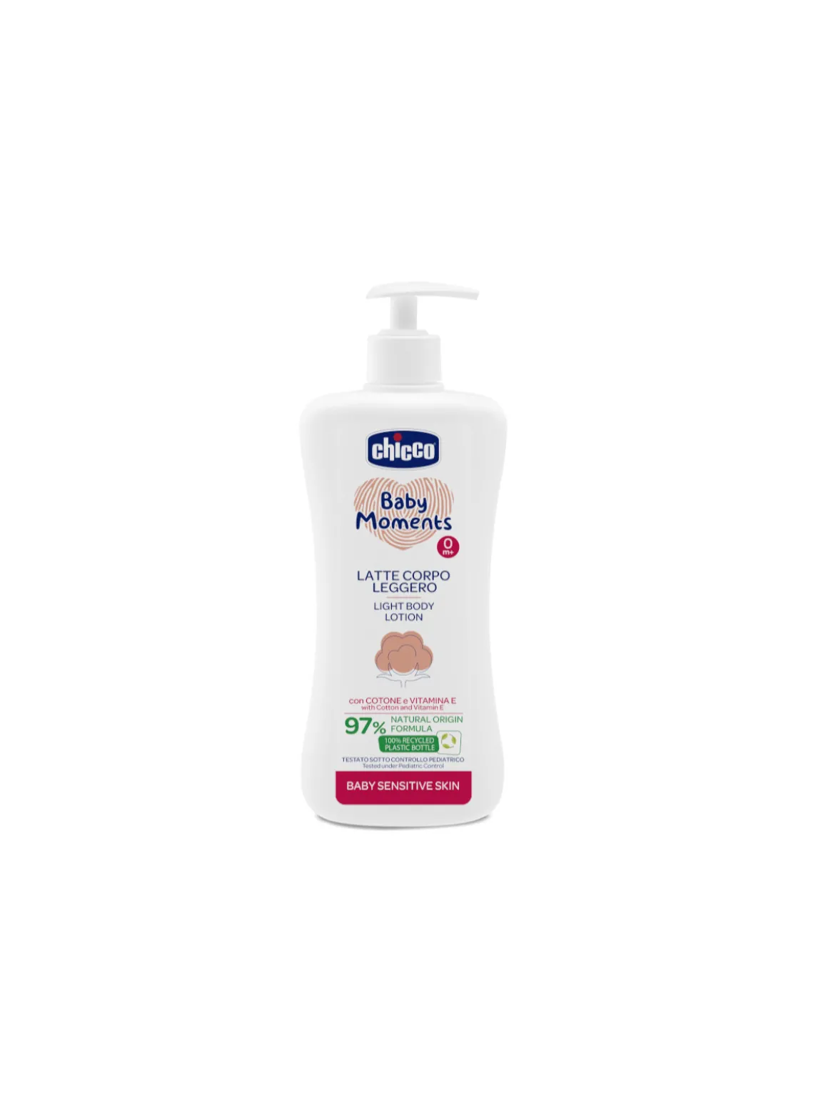 Latte corpo chicco baby moments sensitive skin