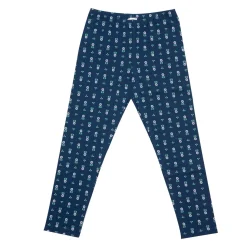 Legging stretch bimba blu