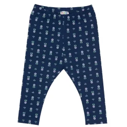 Legging stretch bimba blu