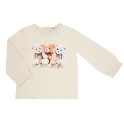 Maglia bimba bianca stampa “orsetti”