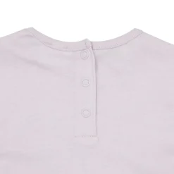 Maglia jersey manica lunga bimba rosa stampa “paris”