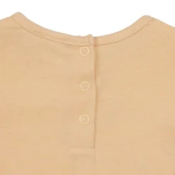 Maglia manica lunga bimba arancione stampata