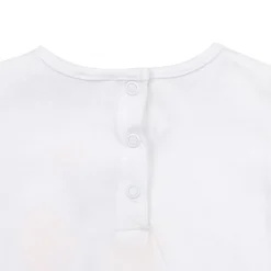 Maglia manica lunga bimba bianca stampata