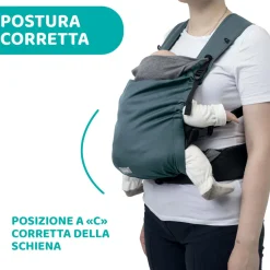 Marsupio skin fit green wood