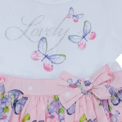 Mawi abito manica corta stampa farfalle