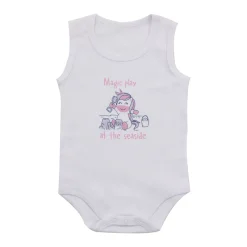 Mawi body canotta costina con stampa