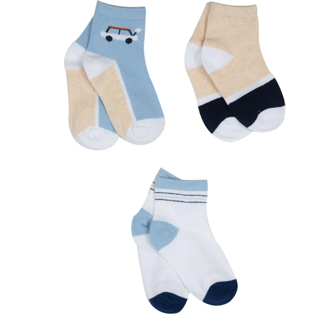 Mawi calza corta x3 macchinina