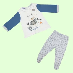 Mawi completo top e ghettina interlock con stampa