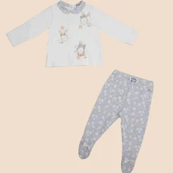 Mawi completo top e ghettina interlock con stampa