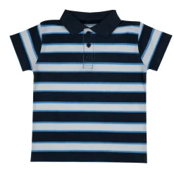 Mawi polo manica corta piquet stampa righe