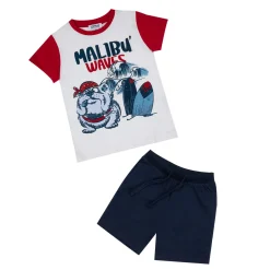 Mawi set 2pz stampa bulldog