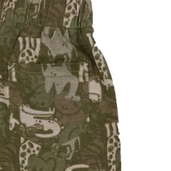 Mawi short marrone stampa zampe