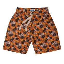 Mawi short marrone stampa zampe