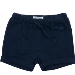 Mawi short tinta unita c/tasca marpupio blu