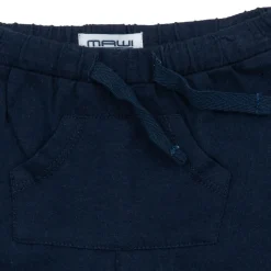 Mawi short tinta unita c/tasca marpupio blu