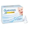 Narhinel 20 ricambi per aspiratore nasale per neonati e bambini con filtro assorbente per trattenere il muco, usa e getta, soft