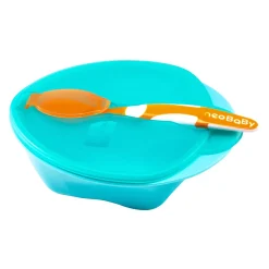 Neobaby set pappa con cucchiaio 6m + – colori assortiti –