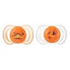 Neobaby succhietto anatomico silicone medio 6m+ arancione 2pz