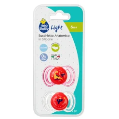 Neobaby succhietto anatomico silicone medio 6m+ rosa 2pz