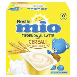 Nestlé mio merenda al latte cereali da 6 mesi, 4 vasetti da 100g