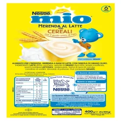 Nestlé mio merenda al latte cereali da 6 mesi, 4 vasetti da 100g
