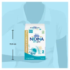 Nidina optipro 2 da 6 mesi, latte di proseguimento in polvere, 1,2 kg (2x600g) – nestlé