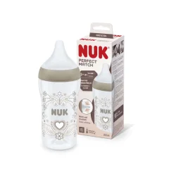 Nuk biberon perfect match pp260ml silicone tg m heart (bambina)