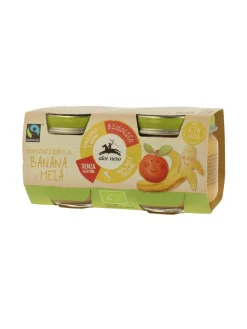 Omogeneizzato banana mela baby food bio alce nero 80g*2
