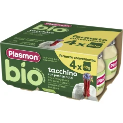 Omogeneizzato bio – tacchino 4x80g – plasmon