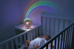 Orsetto arcobaleno rosa – morbido e colorato