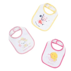 Pack 3 bavaglini bimba con stampa multicolor