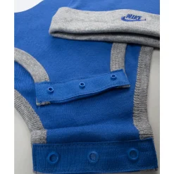 Pack 3 pezzi nike neonato grigio/blu